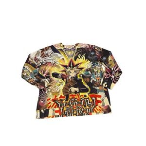 Yu-Gi-Oh! Hoodie Sweatshirt Men's 3XL AOP Anime‎ Vintage Y2K